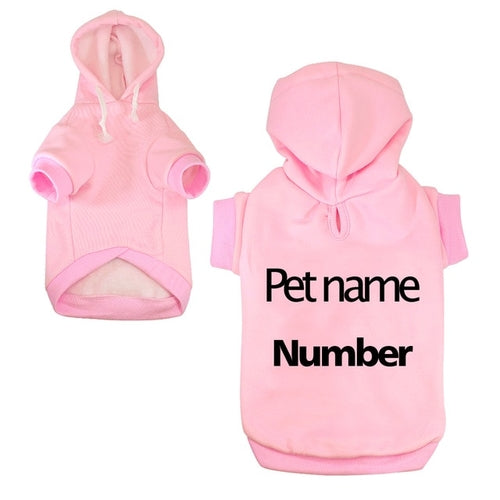 XS 6XL Personalized Dog Pet Clothes Winter French Bulldog
