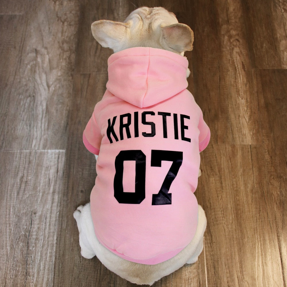 XS 6XL Personalized Dog Pet Clothes Winter French Bulldog