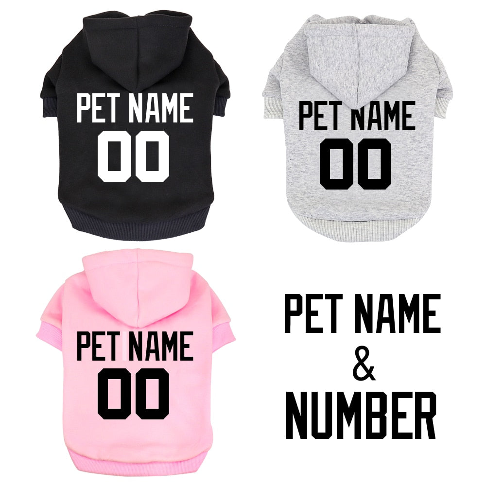 XS 6XL Personalized Dog Pet Clothes Winter French Bulldog