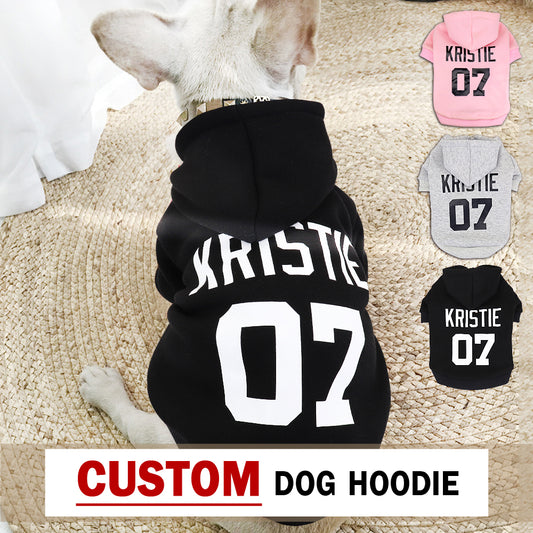 XS 6XL Personalized Dog Pet Clothes Winter French Bulldog